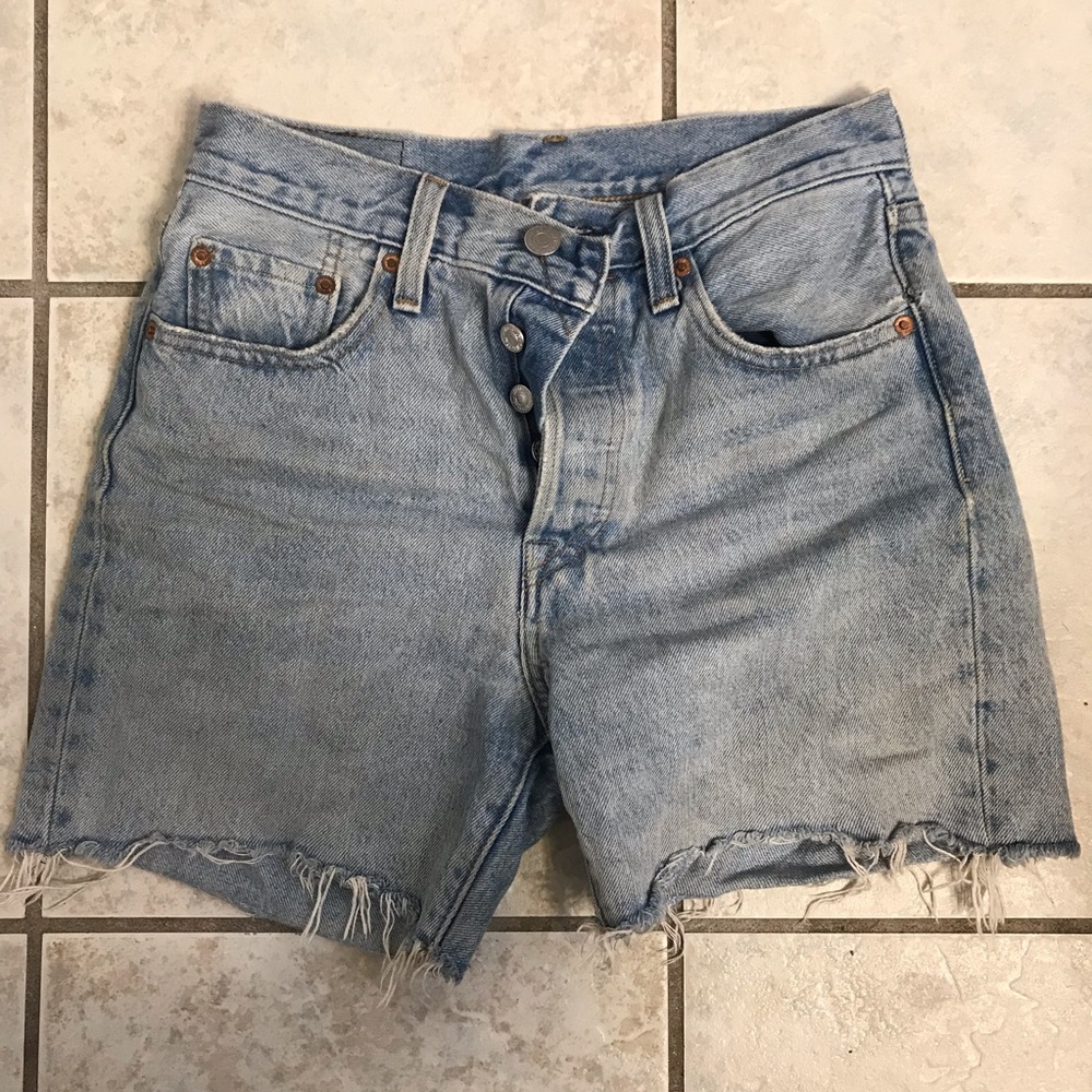 Levi’s Tattered Jean Shorts